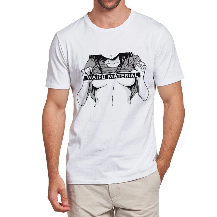 "Waifu Material" - Hentai Tee - Nikkoto
